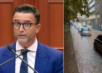 VIDEO/ Erion Barçes i përmbytet rruga e shtëpisë: Fajin e kanë ndërtuesit e mëdhenj