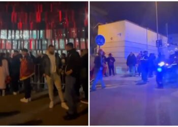 VIDEO/ Policia, thirrje tifozëve të Kombëtares me megafon, fillon futja në ‘Air Albania’