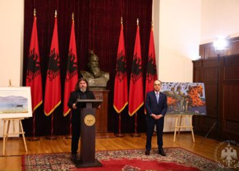 Çelet në Institucionin e Presidencës ekspozita e piktorit Helidon Haliti “Shqipëria Ime”