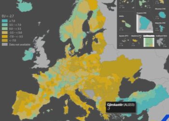 Raporti/ Gjirokastra e Korça, në mesin e rajoneve me rënien më të madhe të shtesës natyrore të popullsisë në Europë