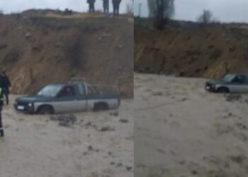 VIDEO/ Fuoristrada bllokohet në lumë, rrezikojnë mbytjen 3 persona në Kolonjë