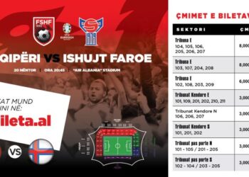 “Zhduken” biletat e ndeshjes Shqipëri-Ishujt Faroe, shiten të gjitha për 2 orë