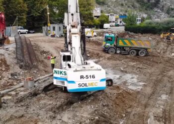 Rama publikon pamje nga kantieri pranë Urës së Bunës: Projekt për transformimin e hyrjes së Shkodrës