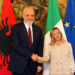 FOTO/ Edi Rama vizitë pune në Romë, takim me kryeministren e Italisë, Giorgia Meloni