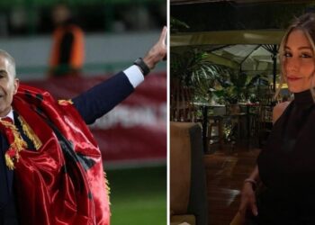 FOTO/ Vajza e Sylvinhos shpërthen në lot pas kualifikimit të Shqipërisë