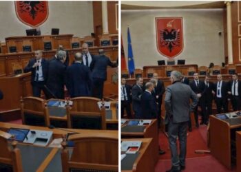 Përplasja mes deputetëve dhe Gardës në Kuvend, Berishën nuk e lejojnë në foltore