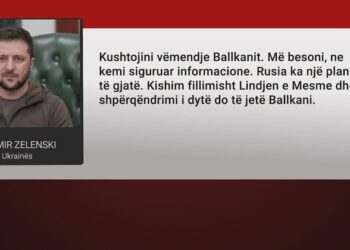 Zelensky: Rusia po përgatit luftë në Ballkan. Kemi provat, pas Lindjes së Mesme do të destabilizojë rajonin