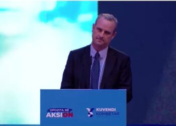 VIDEO/ Deputeti i Forza Italia ngre në qiell Tiranën para Berishës: Qytet i bukur dhe tepër i sigurt. Bie heshtja në Kuvendin e Rithemelimit