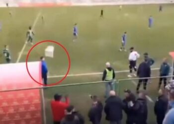 Punëtori i fushës godet arbitrin e ndeshjes Luzi-Lushnja, arrestohet në flagrancë