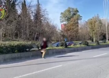 Policia publikon videon e këmbësorëve duke kapërcyer bordurat anësore apo duke mos respektuar vijat e bardha: Rregullat e sigurisë janë për të gjithë