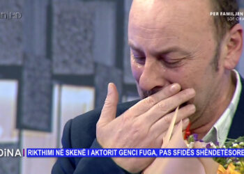 Surpriza e bukur nga bashkëshortja dhe fëmijët që e bënë Genc Fugën të shpërthejë në lot gëzimi
