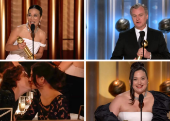 Puthje, thashetheme dhe fitore… Pesë nga momentet më të bukura nga “Golden Globes 2024”