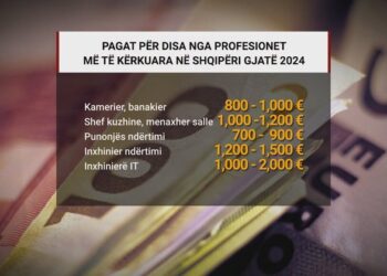 Oferta: Cilat do të jenë profesionet më të kërkuara dhe paguara për vitin 2024 në Shqipëri?