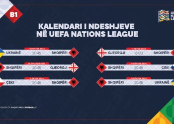 Zbardhet kalendari, njihuni me ndeshjet e Shqipërisë në Nations League