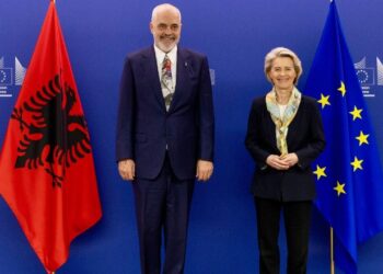 FOTOT/ Rama, takim me Ursula von der Leyen: Me Presidenten e Komisionit Europian…!
