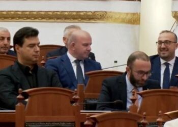 FOTOLAJM/ Basha “përgjon” telefonin e Bardhit gjatë seancës parlamentare