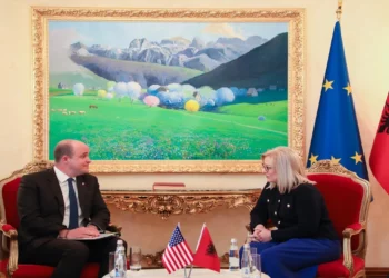 “Palët në Kuvend t’i…”/ I ngarkuari me punë i SHBA takon Nikollën, kryeparlamentarja: Po përpiqemi të rikthejmë seancat në normalitet