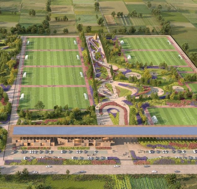 FOTO/Ja si do duket projekti i kampusit sportiv të Akademisë së Futbollit të Manchester City-t në Durrës