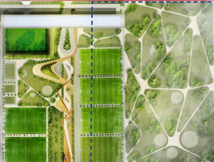 FOTO/Ja si do duket projekti i kampusit sportiv të Akademisë së Futbollit të Manchester City-t në Durrës