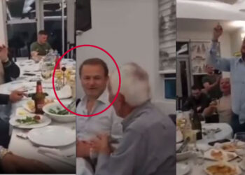 VIDEO / “Më i mirë Gjini, se Pjerini”… Rithemelimi Lezhës i ngre këngë Gjin Gjonit nën avujt e alkoolit