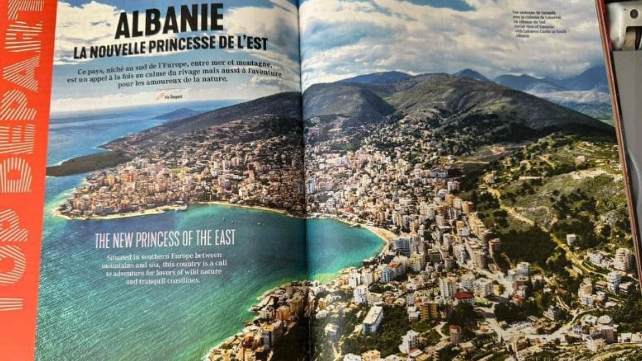 “Shqipëria, princesha e re e Lindjes”/ Rama zbulon çfarë gjeti në aeroportin e Parisit: Revista promovonte destinacionet turistike të vendit