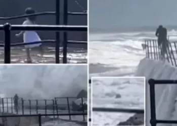 VIDEO/ Dallgët e detit “rrëmbejnë” vajzën e vogël nga bregu, babai hidhet në ujë për ta shpëtuar vogëlushen, dëshmitarët: Nuk e lëshoi në asnjë moment fëmijën