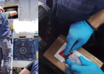 VIDEO/ Me vlerë 2 milionë euro, kapet sërish kokainë në portin e Pireut, dalin pamjet, shikoni ku ishte fshehur 46 kg kokainë