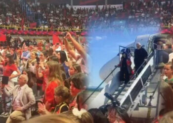 LIVE/ “Erdha…”, Rama mbërrin në Itali, nxjerr pamjet nga Pallati i Sportit ku do zhvillohet takimi me emigrantët në Milano