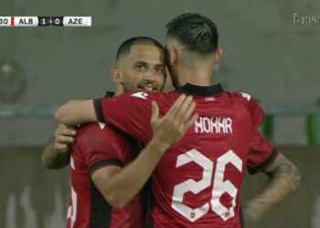 Manaj gjen golin, Shqipëria në avantazh të dyfishtë ndaj Azerbajxhanit