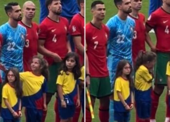 S’po e besonte që ishte Ronaldo, reagimi i vajzës së vogël në fushë është fantastik (VIDEO)