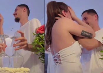 VIDEO/Egla Ceno uron Sarën dhe Bardhin, pasi njoftuan se do të bëhen prindër të një vajze