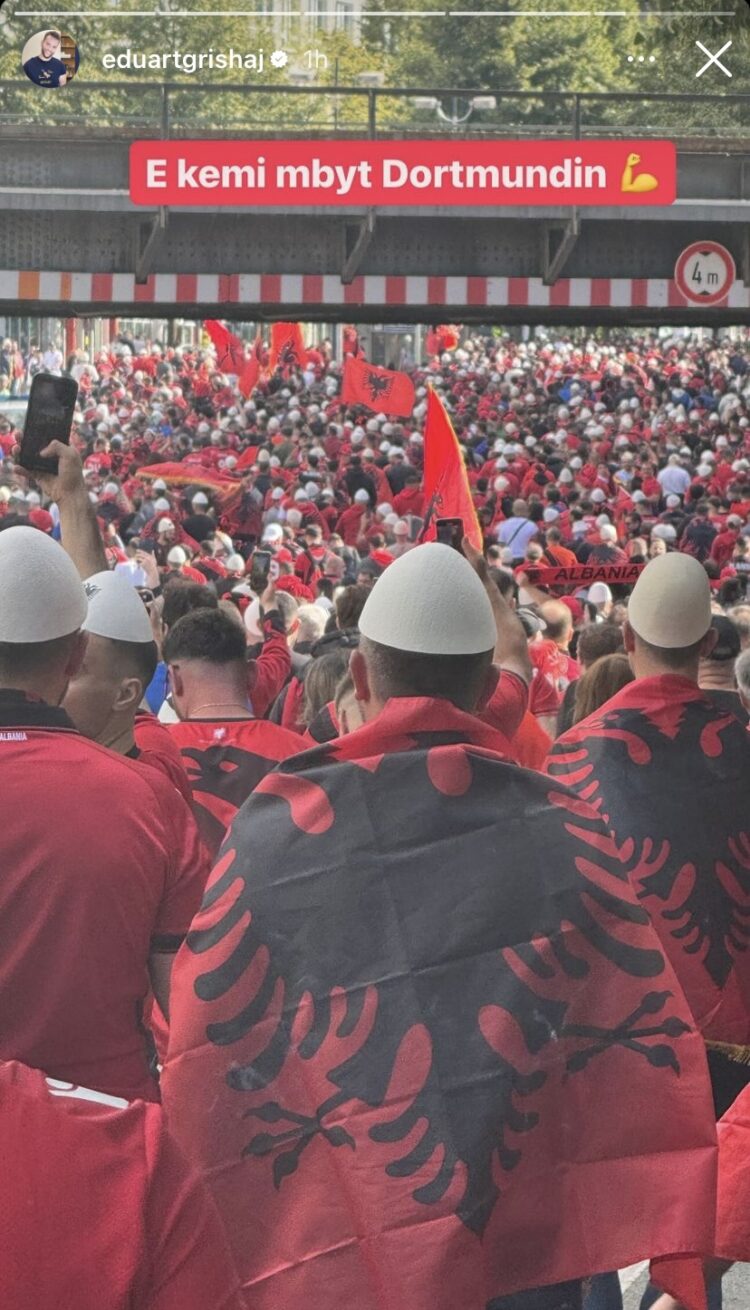Nga Noizy tek Arbana Osmani, kush ishin VIP-at që mbështetën Kombëtaren në Dortmund