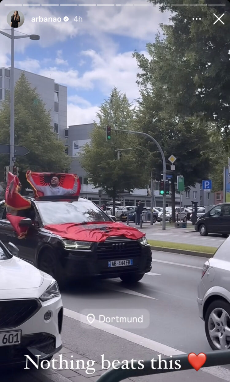 Nga Noizy tek Arbana Osmani, kush ishin VIP-at që mbështetën Kombëtaren në Dortmund