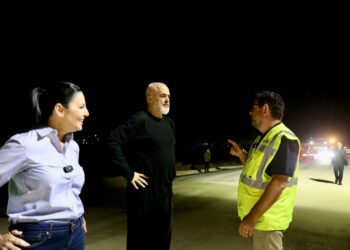 Rama dhe Balluku inspektojnë punimet në Korridorin Blu/Kryeministri: Kur punohet me tre turne, e sigurt që bëhet