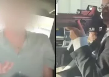 VIDEO/ “Po bëja shaka”, publikohen pamjet e ambasadorit britanik duke i drejtuar armën punonjësit, shkarkohet menjëherë