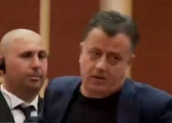 VIDEOLAJM / Flamur Noka shtyn gardistin, i heq mikrofonin deputetit Nasip Naço