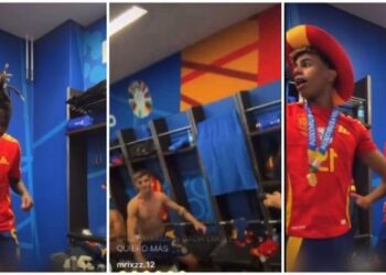 Rrëmbyen dje kupën e Europianit, por Yamal ‘kryqëzohet në rrjet, çfarë ndodhi në dhomat be zhveshjes (VIDEO)