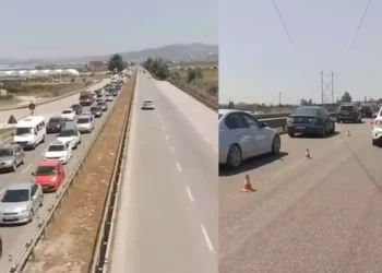 Aksident i trefishtë në Lushnjë! Dy të lënduar, bllokohet trafiku