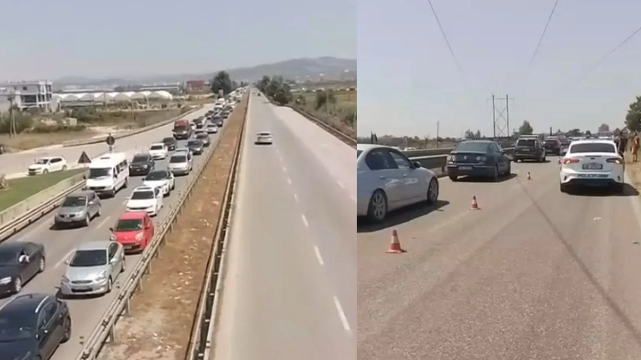 Aksident i trefishtë në Lushnjë! Dy të lënduar, bllokohet trafiku