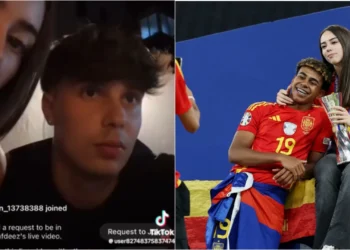 VIDEO/U kap “mat” në prehrin e një djali tjetër, sulmuesi i Spanjës i jep fund lidhjes me yllin e TikTok