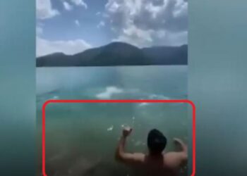 Qytetarët po laheshin në liqen, momenti i shpërthimit në Ujman (VIDEO)