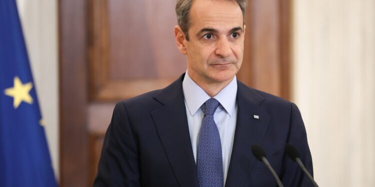 Joint statements by the Prime Minister of Greece Kyriakos Mitsotakis and the President of the European Parliament Roberta Metsola, in Athens, Greece, on February 20, 2024 / Κοινές δηλώσεις του Πρωθυπουργού Κυριάκου Μητσοτάκη με την Πρόεδρο του Ευρωπαϊκού Κοινοβουλίου Roberta Metsola, στο Μέγαρο Μαξίμου, στην Αθήνα, στις 20 Φεβρουαρίου, 2024