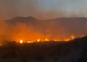Vazhdojnë zjarret në Gjirokastër, flakët në Parkun e Viroit rrezikojnë banesat