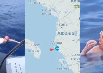 Eva Buzo rikthehet për të përfunduar sfidën, nis udhëtimin me not nga Italia drejt Shqipërisë