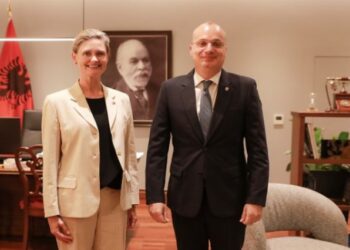 Hasani takon të ngarkuarën e SHBA me punë në Shqipëri: Mbështetje e palëkundur për…