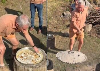 VIDEO / Habit ambasadori gjerman, gatuan fli në saç në majë të Gjeravicës