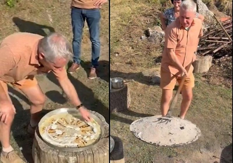 VIDEO / Habit ambasadori gjerman, gatuan fli në saç në majë të Gjeravicës