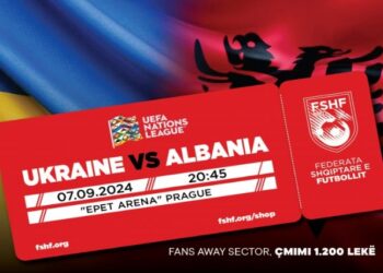 UEFA Nations League, dalin në shitje biletat për ndeshjen e parë të grupit B1, Ukrainë – Shqipëri