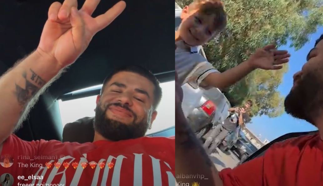 Noizy futet live në Instagram sapo doli nga burgu dhe jep lajmin e rëndësishëm, por ndalon papritur makinën dhe….