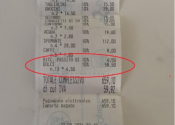 Faksimile/ Çmenduria e restorantit: 58 euro faturë vetëm për të prerë një tortë ditëlindjeje!!!
